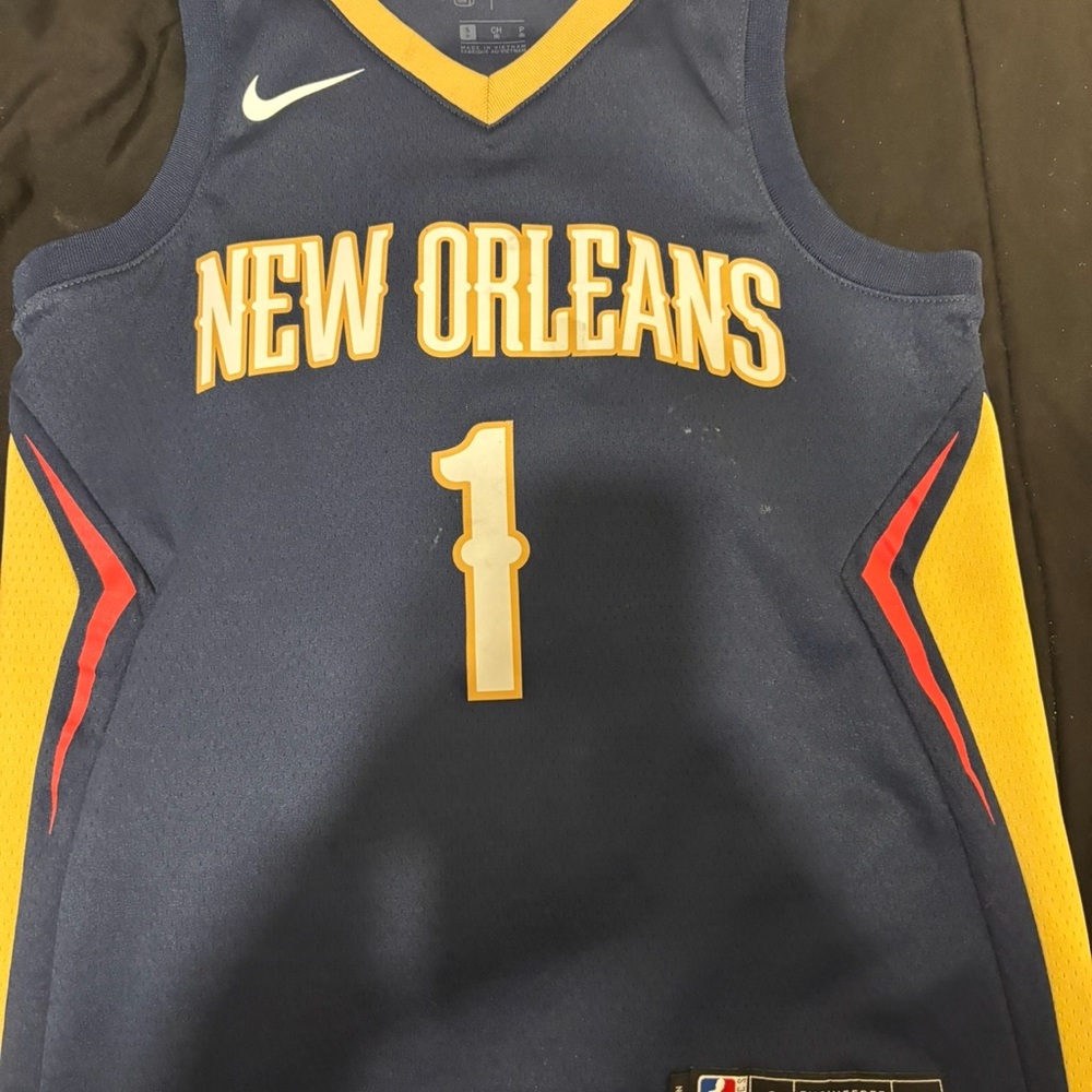Nike New Orleans Blue Basketball Jersey